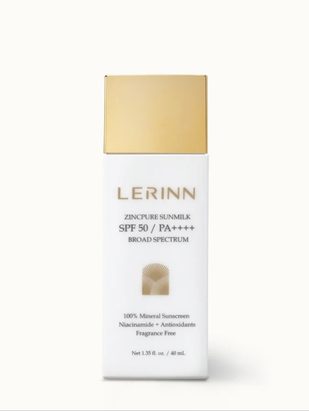 LERINN - ZincPure Sunmilk SPF 50/PA++++ 1.35fl.oz/40mL - EXP.05/27-SEALED - NWT